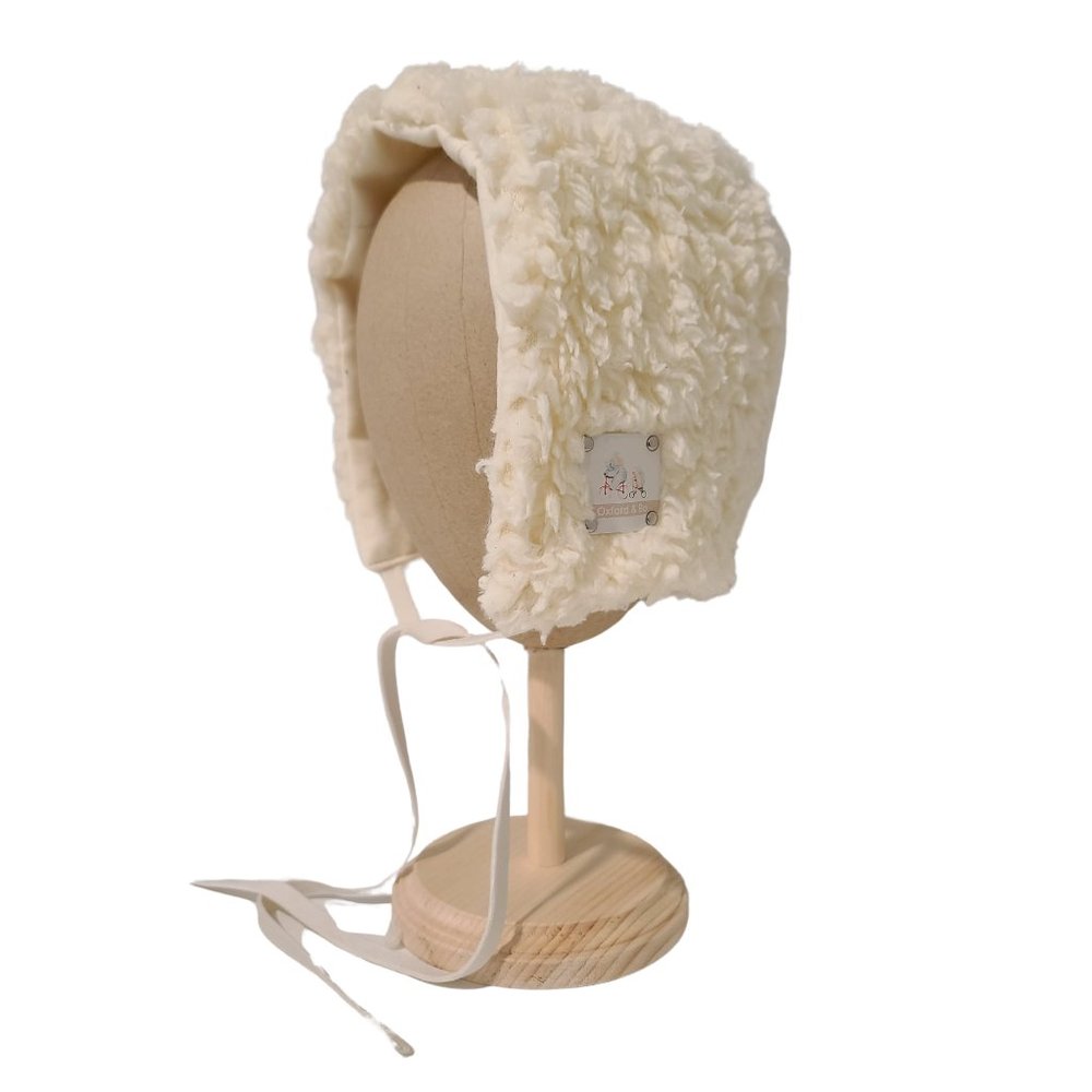 Nellie Sherpa Cap with Velvet Ties